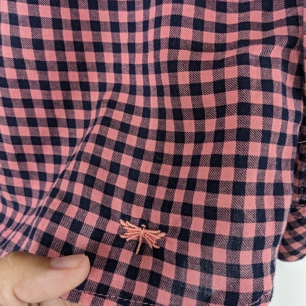 Talbots Checked Roll Tab Long Sleeve Button Down … - image 4